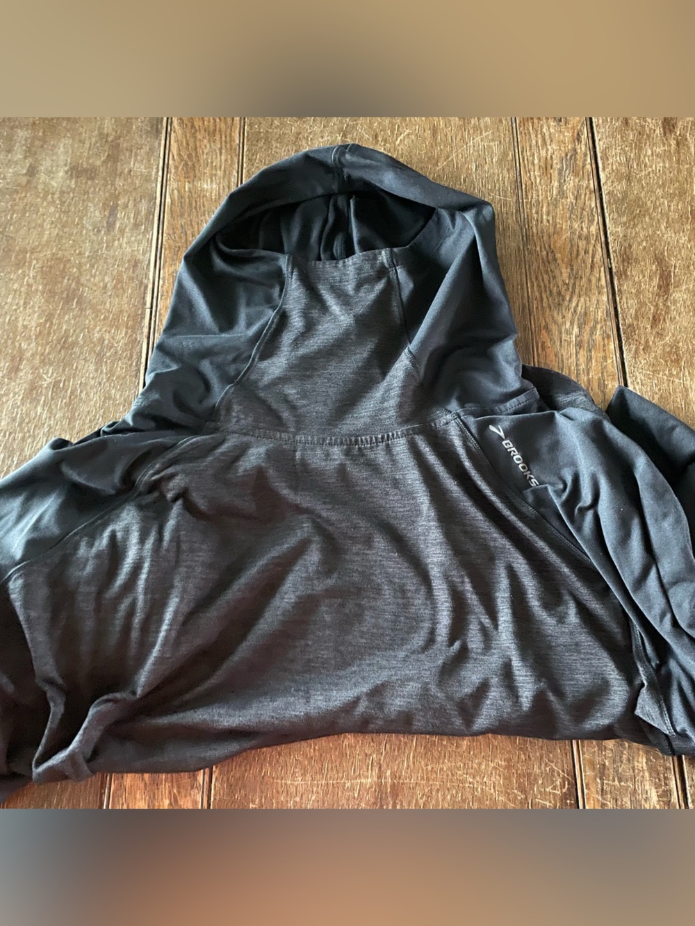 Brooks Black Hooded Performance Top (Women’s M)